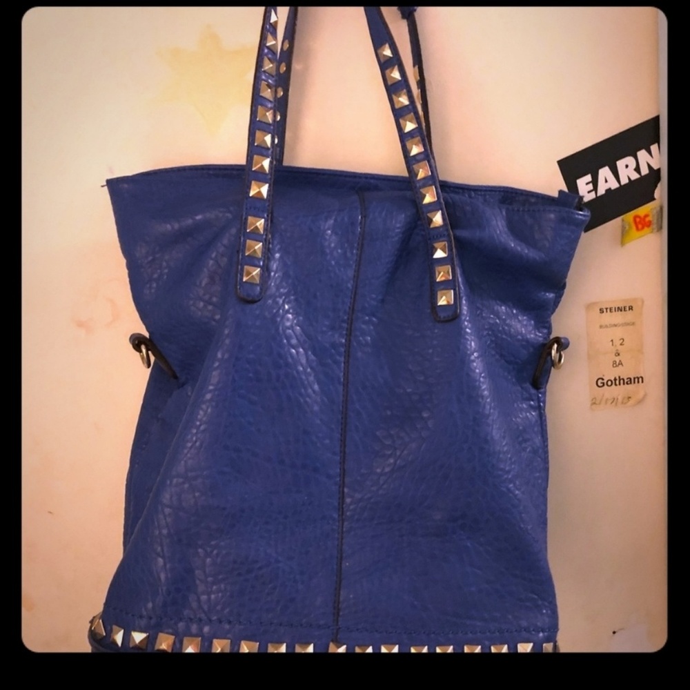 Vegan Large Electric blue bag